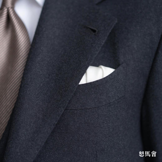 Hardy Minnis QZ² Super 150's澳洲美丽诺羊毛碳灰色全麻衬套装 商品图6