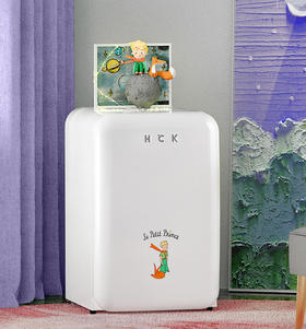 HCK哈士奇复古冰箱小王子冷冻冷藏家用宿舍小型单门客厅