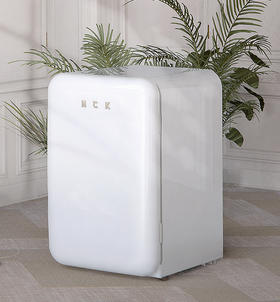 HCK哈士奇BC-130RDC复古冰箱单门客厅办公室冷藏冷冻小型迷你冰箱美式网红