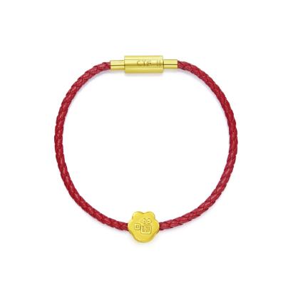 周大福咚咚仔与咕咕喵系列黄金喵爪足金转运珠吊坠 商品图4