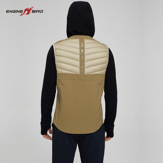 引擎鸟石墨烯羽绒马甲男款保暖轻盈防静电运动马甲 商品图2