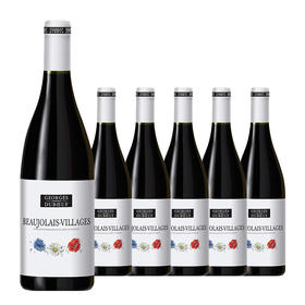 【整箱购买】法国原瓶进口红酒 乔治杜博夫-薄若莱村庄红葡萄酒 Georges Duboeuf - Beaujolais Villages 750ml*6