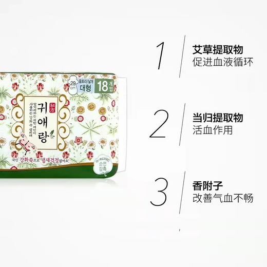 韩国lG贵爱娘韩方中草药卫生巾日/夜29cm18P 商品图2