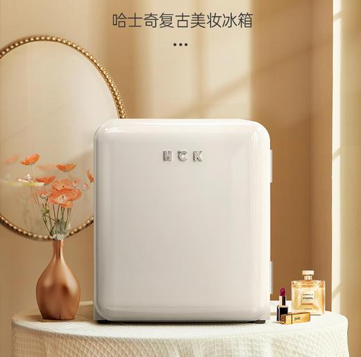 HCK哈士奇 BC-46COC 化妆品冰箱复古小型迷你护肤面膜美容美妆 商品图0