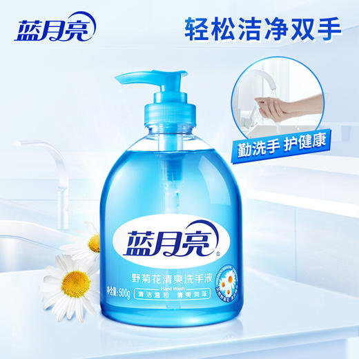 【蓝月亮】野菊花洗手液500g/瓶+500g瓶装补充液 商品图3