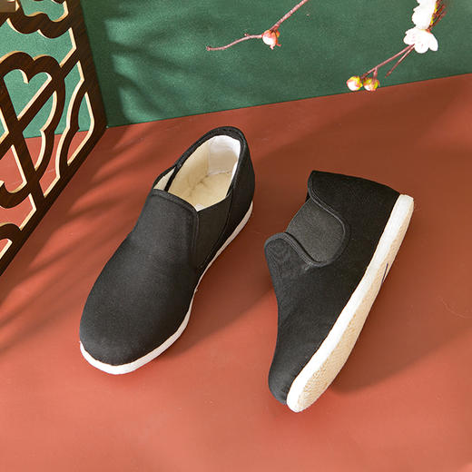 内联升男鞋手工棉鞋千层底礼高巾棉写贴胶8140/8121 商品图4