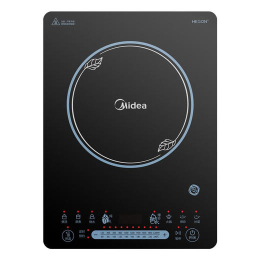 美的（Midea）电磁炉家用 滑控调节 火锅炉 2200W大火力电磁灶 旋磁叠式线圈盘 WT2203 CCL2203A 商品图2