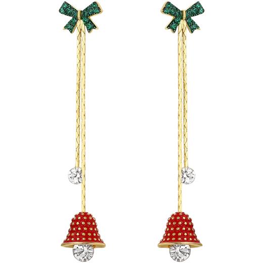 ZEGL圣诞铃铛耳环女小众设计感高级长款流苏耳钉925银针秋冬耳饰 商品图2