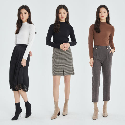 PRICH时尚半高领修身打底PRLWB4V20Q 商品图3