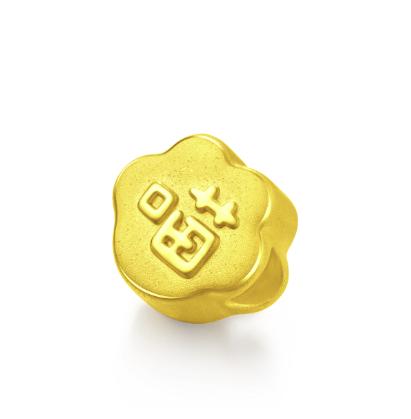 周大福咚咚仔与咕咕喵系列黄金喵爪足金转运珠吊坠 商品图2