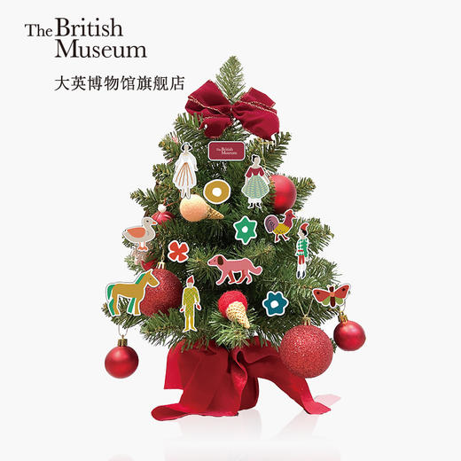 大英博物馆圣诞节系列迷你圣诞树创意摆件圣诞节装饰家用圣诞礼物 商品图1