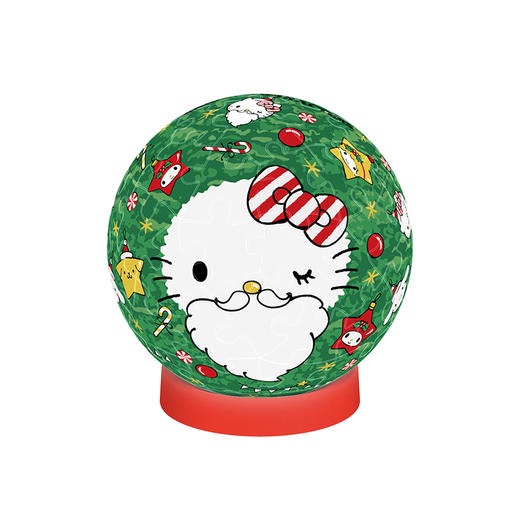 3寸61片 灯光球拼图 塑料拼图 J1118 Sanrio Characters 铃儿响叮当 商品图0