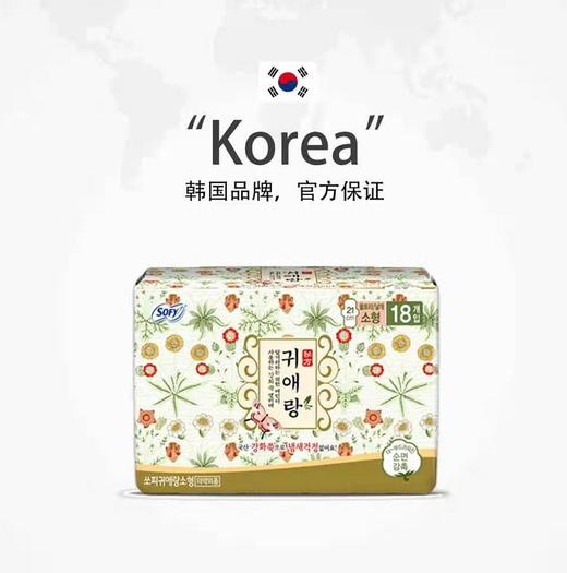 韩国lG贵爱娘韩方中草药卫生巾小款日用21cm18P 商品图7