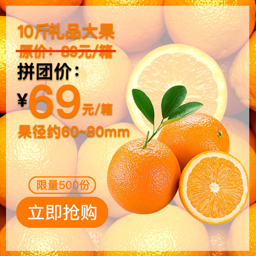 【仅69元抢10斤礼品大果】赣南脐橙礼盒装 商品图0