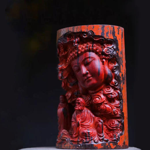 求佛°小叶紫檀拆房老料10.5*18.5cm 商品图1