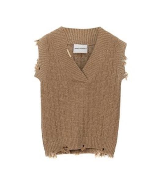 深V领针织马甲 商品图0