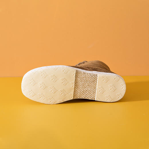 内联升男鞋手工棉鞋千层底大内联升高帮羊毛里系带灯芯绒五眼棉鞋DN8506/DN8516 商品图4