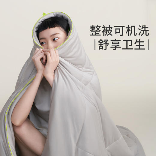 宝&半练联名裸感被空气被夏季可水洗薄款单双人夏凉被 商品图4
