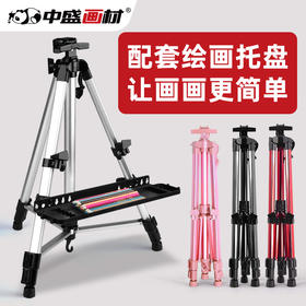 爱涂图画架支架式折叠儿童成人素描画架手摇画架画板套装学生多功能便携可升降金属