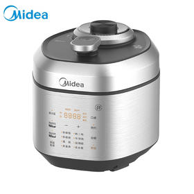 美的（Midea）MY-EYL5040电压力锅高压力锅不锈钢/不粘内胆智能调压一锅双胆