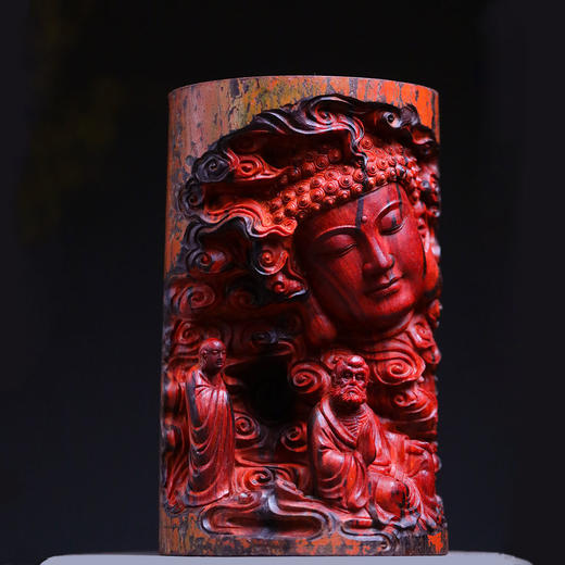 求佛°小叶紫檀拆房老料10.5*18.5cm 商品图0