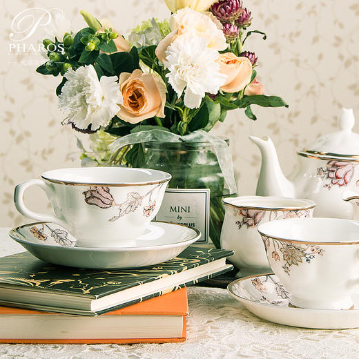 凡瑞斯骨瓷6人用15头梅地亚花园咖啡具6人用15头 商品图1