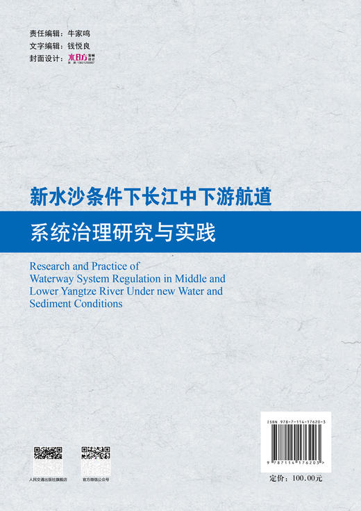 新水沙条件下长江中下游航道系统治理研究与实践 商品图1