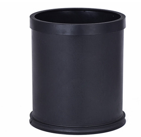 圆形套皮垃圾桶（双层阻燃圆形 黑色 10L）