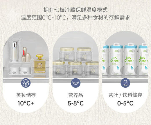 HCK哈士奇复古冰箱小王子冷冻冷藏家用宿舍小型单门客厅 商品图3