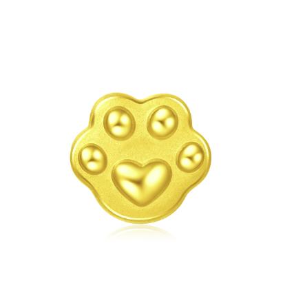 周大福咚咚仔与咕咕喵系列黄金喵爪足金转运珠吊坠 商品图1