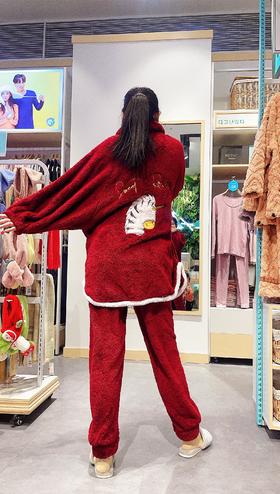 百货世界-Asdet艾诗塔长毛绒休闲女士家居服套装