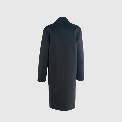 枪驳领珠边双排扣双面手工男款大衣 商品图3