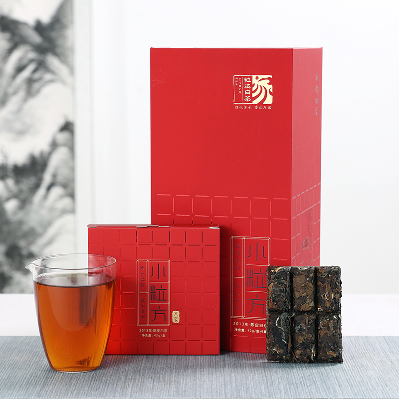 大家系列丨2013年 小粒方陈皮白茶 8小盒*42g