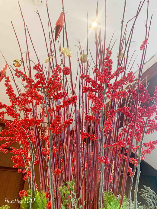 新年圣诞布置丨冬青插花（含盆器高约1.8米） 商品图5