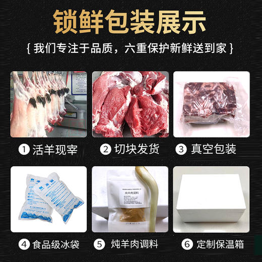 【陕北羊肉】羊肉陕北羔羊 生羊肉 新鲜现杀 冷冻 鲜嫩无膻 5斤装 商品图2