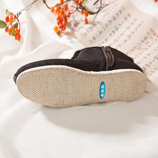 内联升男鞋手工棉鞋千层底羊毛毡拉锁棉靴8167A/G 商品图2