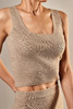 Puree｜#1978 Square-neck Tank  & #1974 side slit pencil skirt 纯羊绒方领背心+侧开杈半身裙 [黑 / 未染色棕驼] 商品缩略图6