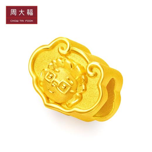 周大福心意祝福志在健康咚咚仔足金吊坠 商品图1