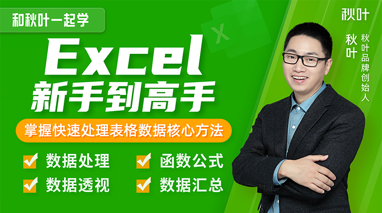 【秋叶网课】Excel新手到高手