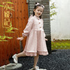 小嫒記 女童外套秋装改良唐装洋气新款国风童装大衣-南风 商品缩略图0