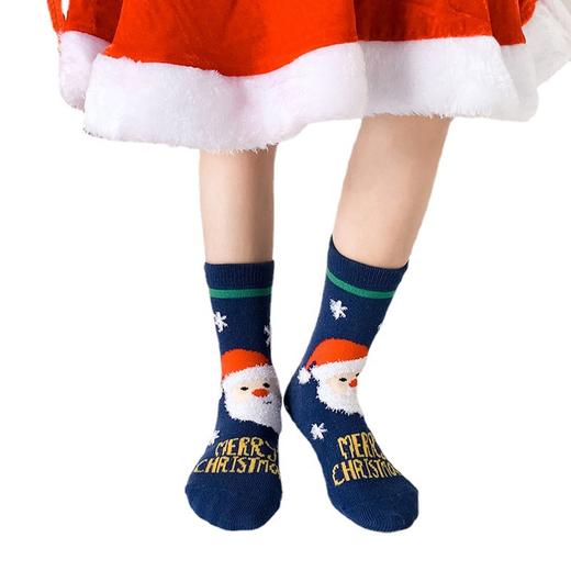 【卡通圣诞袜】A类秋冬新款棉袜童袜婴儿圣诞袜子小孩儿童中大童圣诞礼品袜 商品图4