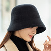 貂绒渔夫帽四叶草后开叉针织百搭保暖帽 JC- M2-M1328 商品缩略图1