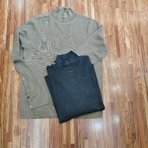 女肩上金扣边上衣MX8621 商品图0