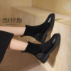 西村名物2021秋季新款专柜同款时尚休闲女切尔西中筒靴短靴X21DS46171 商品缩略图1