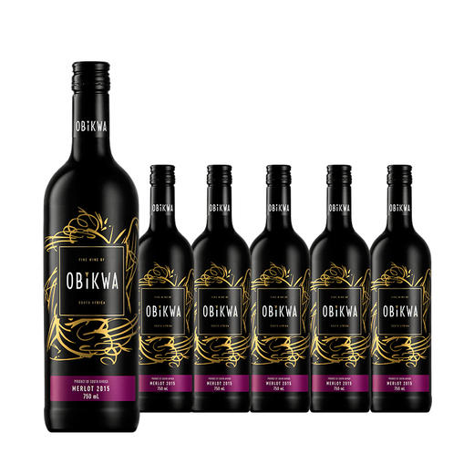 【整箱购买】奥卡瓦-梅洛干红葡萄酒 Obikwa - Merlot 750ml*6 商品图0