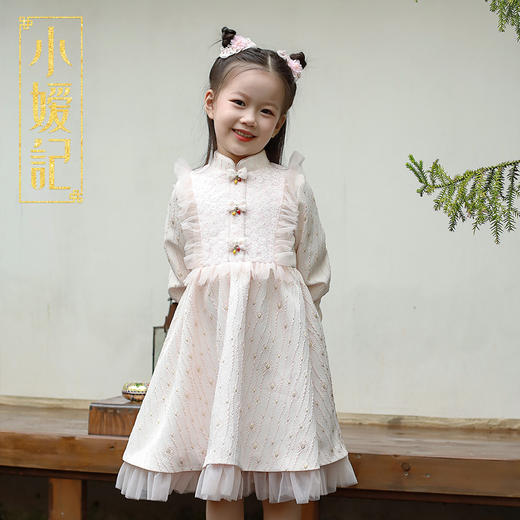 小嫒記 女童外套秋装改良唐装洋气新款国风童装大衣-南风 商品图6