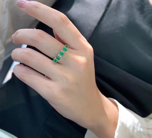 18K镶嵌祖母绿戒指 商品图2
