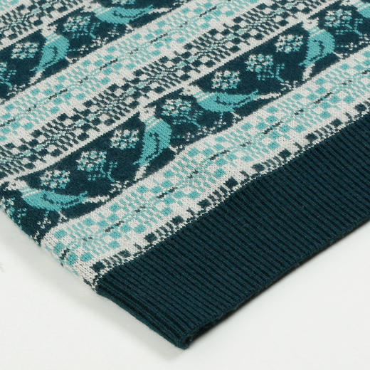 METTE羊绒世家21年秋冬女羊绒衫套头圆领针织提加厚打底衫毛衣花 商品图4