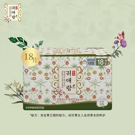 韩国lG贵爱娘韩方中草药卫生巾日/夜29cm18P 商品图6