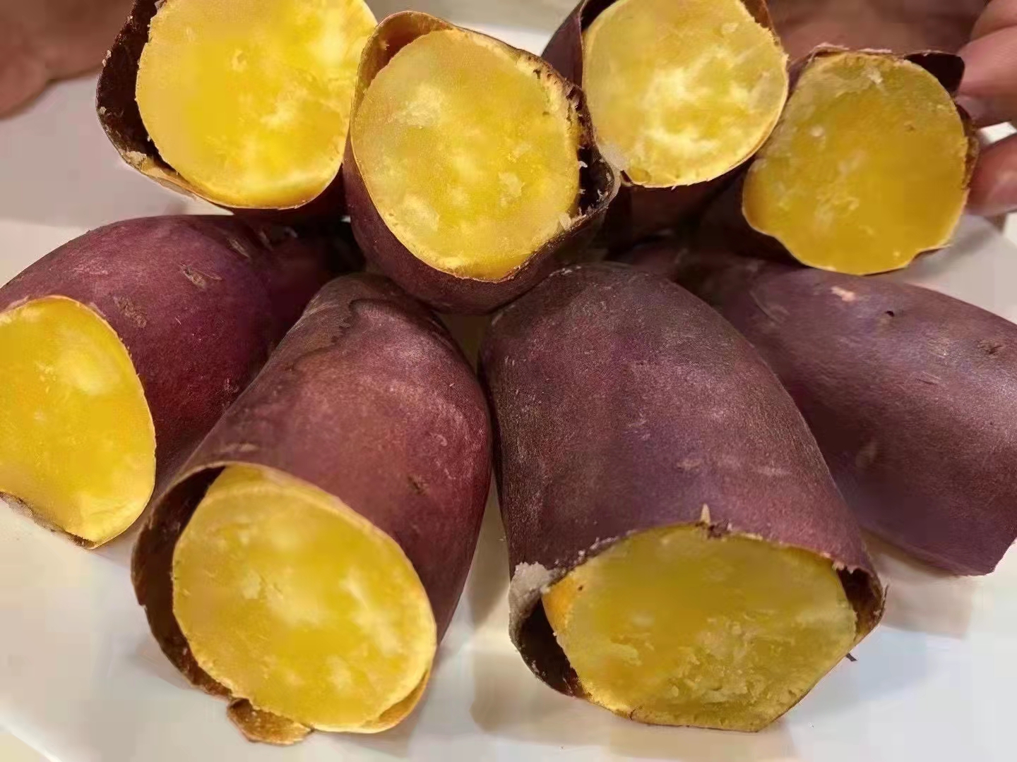 【全国包邮】日本品种地瓜~鸣门金时板栗地瓜,鲜艳的外观让人很有食欲